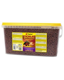 *CICHLID CARNIVORE MEDIUM PELLET  5L/1.8KG (sur commande)