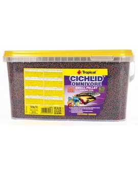 CICHLID OMNIVORE SMALL PELLET  5L/1.8KG