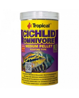 CICHLID OMNIVORE MEDIUM PELLET 500ml---